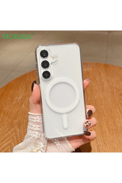 Choice7 Galaxy S25 Ultra Clear Silicone Magnetic Phone Case For A17 5G S25 Ul...