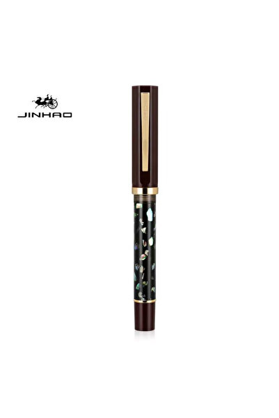 Choice EF black with red JINHAO 58 Wood / Scrimshaw Fountain Pen Student F EF...