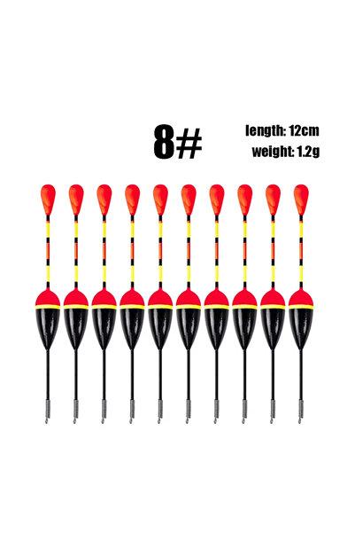 Choice1 10pcs black 10Pcs/Lot Promotion Fishing Floats Set Mix Size Color Foa...
