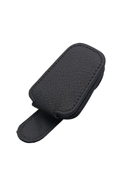 Choice ZUIMI Black Car Sun Visor Glasses Clip Leather Car Sunglasses Holder U...