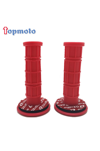 choice2 Red Set 22mm 24mm Motorcycles Grip Dirt Bike Grips 7/8" Biker Scooter...