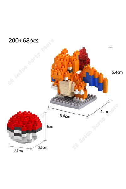 choice2 no box 4 Pokemon Building Blocks Set Pikachu Bricks Block Assembling ...