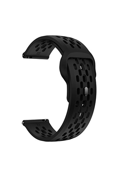 Choice74 For 20mm Width black Silicone Sports Strap For Active/Active 2 Brace...