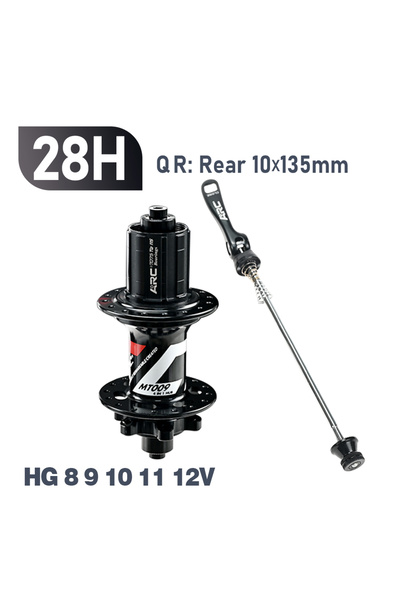 Choice 28H 10x135 HG QR ARC MT009 Rear Hub 4in1 BOOST 10x135 12x142 12x148 MT...