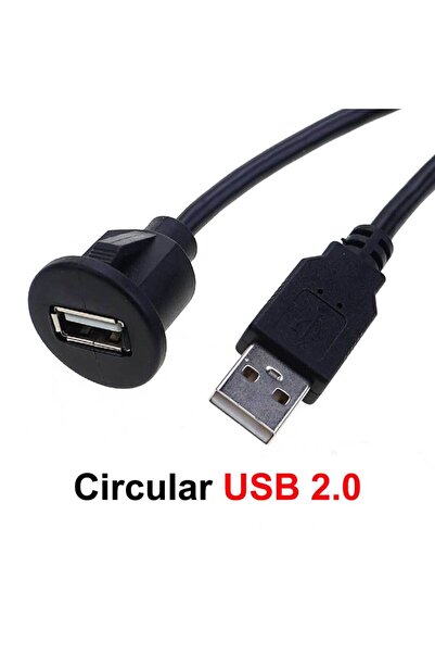 Choice3 1m Circular USB 2.0 0.3/1m USB 2.0 3.0 Male to Female AUX Flush Panel...