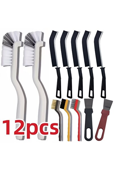 Choice1 12pcs 7/12pcs Long Handle Deep Clean Brush Set, Heavy-Duty Scrub Brus...