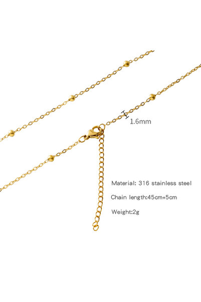 Choice HC0029G1645 HIYEE Stainless Steel Snake Ball Stick O Shape Beads Rope ...