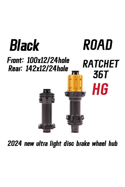 Choice 100X12 142X12HG 36T Black Grey ROAD 2024 Latest Ultra Light Road HUB, ...