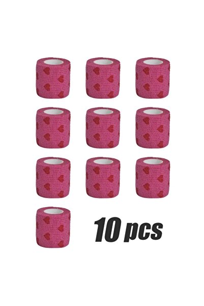 Choice46 2.5cm X 4.8m Pink love 10pcs 10pcs printed self-adhesive elastic ban...