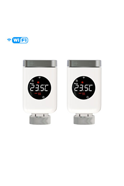 Choice13 MOES 2 PCs wifi MOES Tuya Smart Wifi/ZigBee Thermostatic Radiator Va...