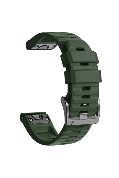 Choice13 1PCS QuickFit 22mm Army Green Sport Silicone Strap for Fenix 8 Pro 4...
