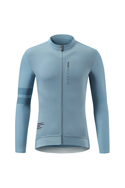 Choice27 EU Size-L Turquoise RION Men Bicycle Jersey Long Sleeves Jerseys Mou...