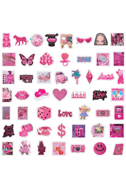 Choice 50pcs 50/100 Pcs Ins Style Fresh Pink Mix Stickers for Notebook Suitca...