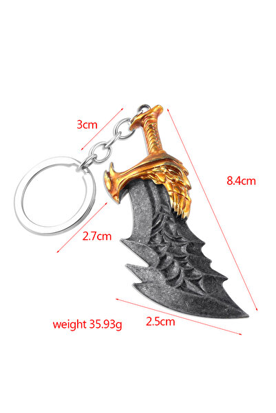 Choice K00153-04 Game Peripherals God Of War 4 Chaos Blade Greatsword Keychai...