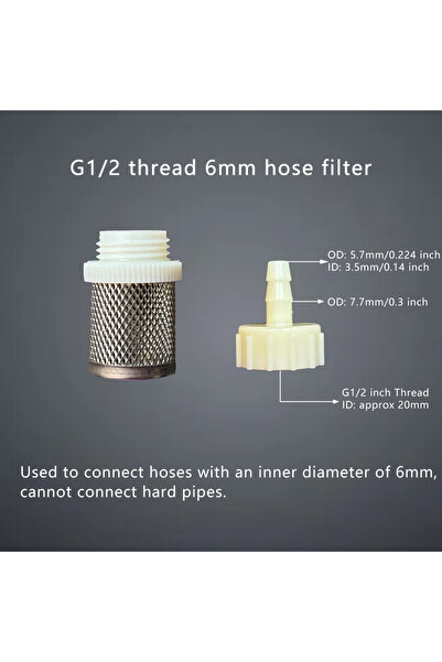 Choice4 Other 6mm Filter 1pc 1 Set Hose Stainless Steel Filter 6mm 8mm 10mm 1...