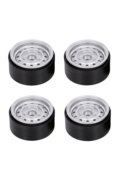 choice2 4PCS SILVER Deep Dish 1.9" Metal Beadlock Wheel Hub Rim for 1/10 RC C...