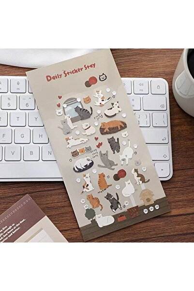 choice2 B6105 ملصقات قطة كرتونية جميلة من Suatelier Korea، مواد سكرابوكينغ DI...