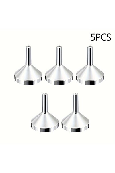 Choice3 Metal Silver 1/3/5pcs Refillable Perfume Bottle Funnel, Mini Perfume ...