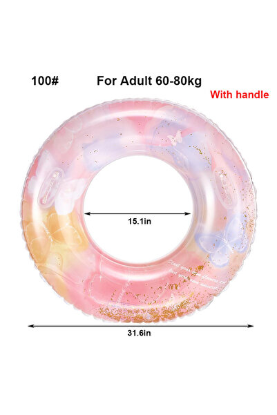 Choice Pink-100 Inflatable Swim Ring for Swimming Ring Women Pool Floats Swim...