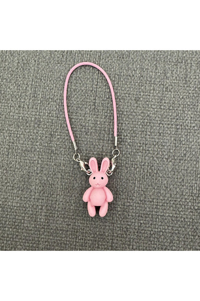 Choice Pink For labubu Cute Cartoon Mini Bunny Pendant Dollhouse Accessories ...