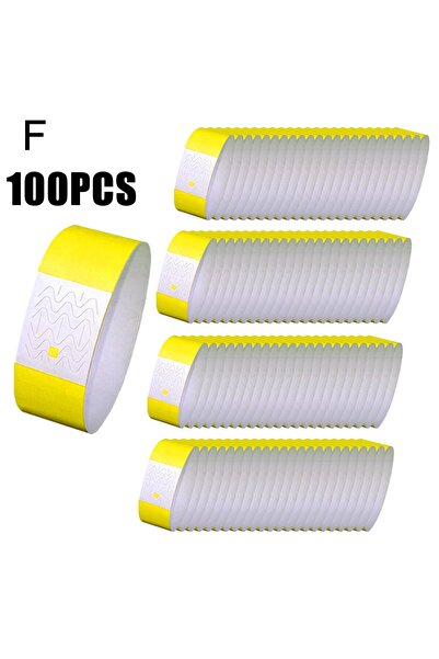Choice5 F 100Pcs Waterproof Wrist Strap For Events Party Paper Bracelet Multi...