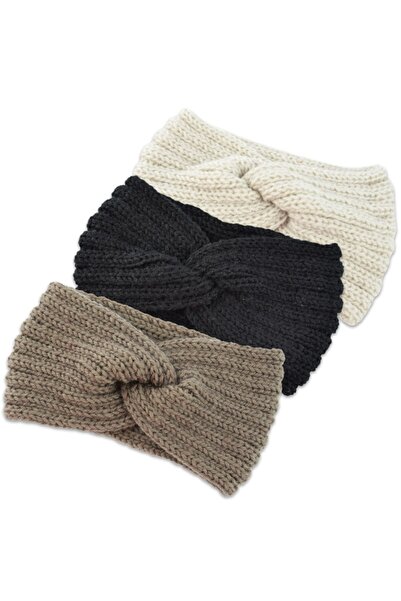 Choice 3pcs 3/1pcs Knitted Headband with Ear Protection, Fashionable and Warm...