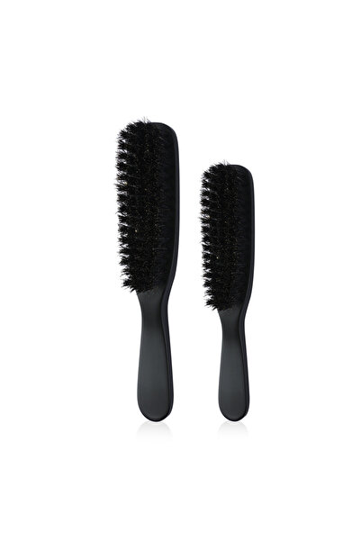 Choice4 2pcs black Multifunctional Wood Handle Horse Hair Brush Men Beard Sty...
