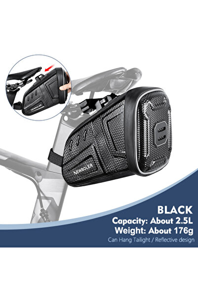 Choice BAG0057-2.5L NEWBOLER 1.5L/2.5L Waterproof Bicycle Saddle Bag MTB Road...