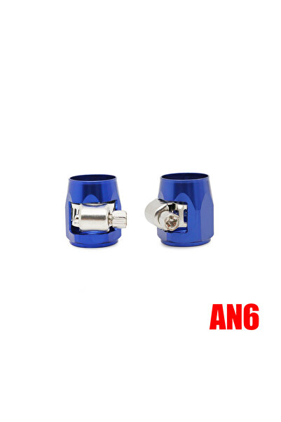 Choice6 AN6 blue 1lot=2pcs Hose Clamp AN4 AN6 AN8 AN10 AN12 End Fuel Pipe Cli...