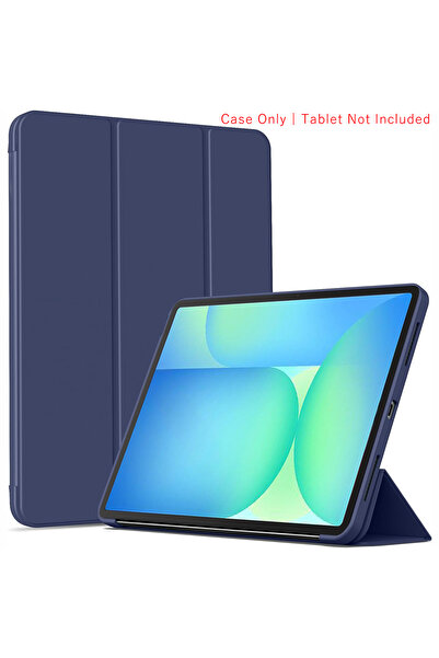 Choice5 Galaxy Tab S10 FE YT Navy Blue Tri-fold Flip Case For Tab S10 / S10 F...