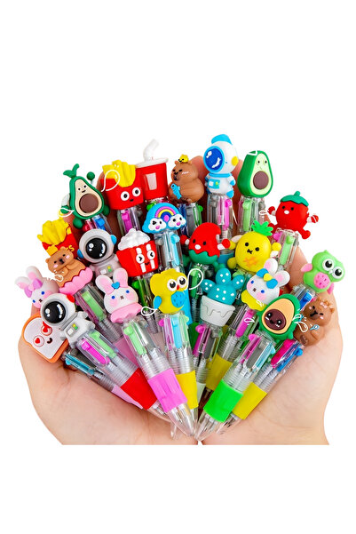 choice2 15PCS 10/15/20Pcs/Lot Cute Cartoon 4 Color Mini Ballpoint Pen KawaiiU...