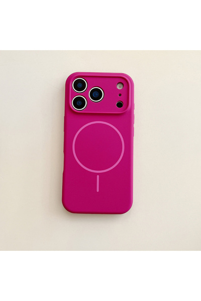 Choice21 iPhone17 Full Moon Red For Magsafe Magnetic Wireless Charging Solid ...