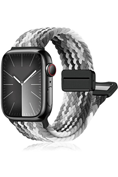 Choice8 38-40-41-S10 42mm 06 Gradient black Braided Band For Watch Strap 44mm...