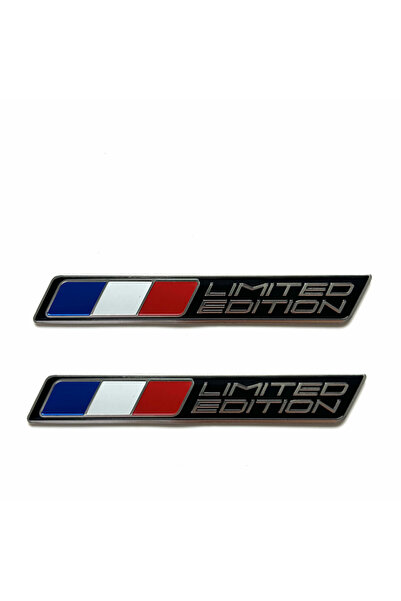 Choice C 2pc Limited Edition France National flag Aluminium Adhesive Emblem R...