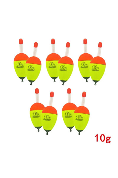 Choice 10pcs yellow 10g 2/10pcs EVA Luminous Fishing Night Float Light Stick ...