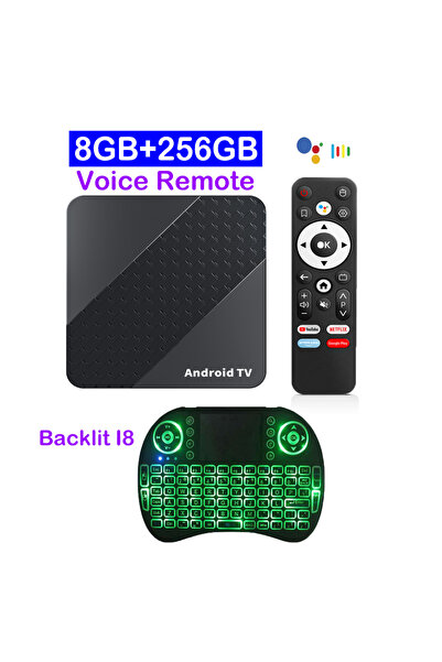 Choice32 EU Plug 8G 256G Keyboard TV Box X10 Smart Android 16 TV Box RK3518 D...