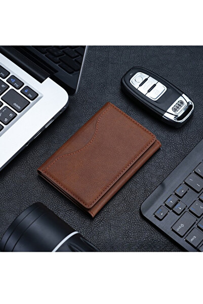 Choice3 Brown Powerful Magnetic Leather Wallet Magsafe for IPhone 16 15 Pro M...