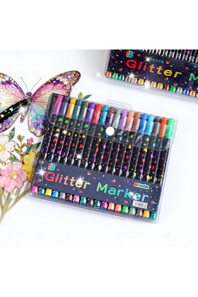 choice2 72 colors 24/48/72/96 Colors Dual Brush Tip Glitter Art Markers Metal...