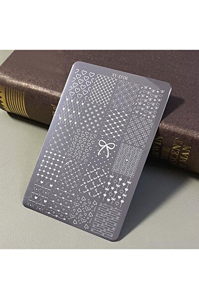 Choice 06 3D Nail Art Stamp Plate Lace Flower Bow Heart Butterfly Printing Te...