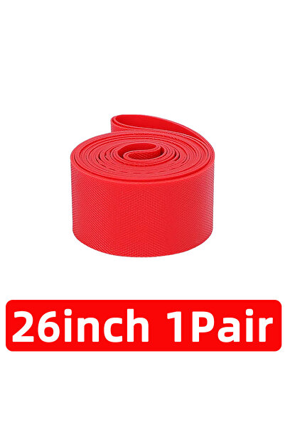 Choice 26 2PCS 2PCS PVC Mountain Bike Tire Pads Red Puncture Resistant Inner ...