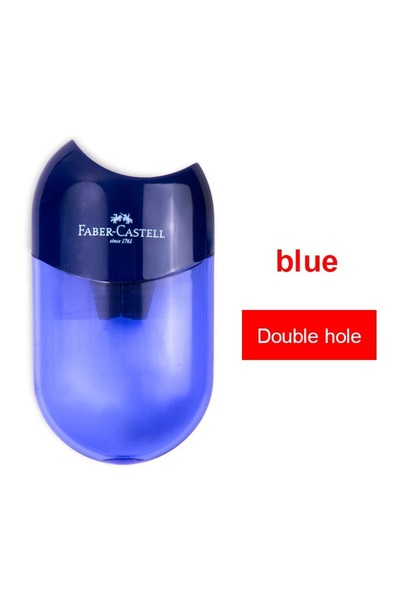 Choice10 Mini Blue FABER-CASTELL Manual Mini Pencil Sharpener Dual-Hole Sharp...