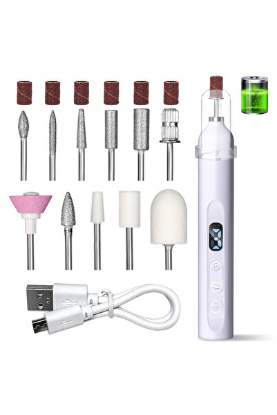 Choice USB-C Purple Set 2IN1 Electric Nail Drill Machine&UV Lamp Rechargeable...