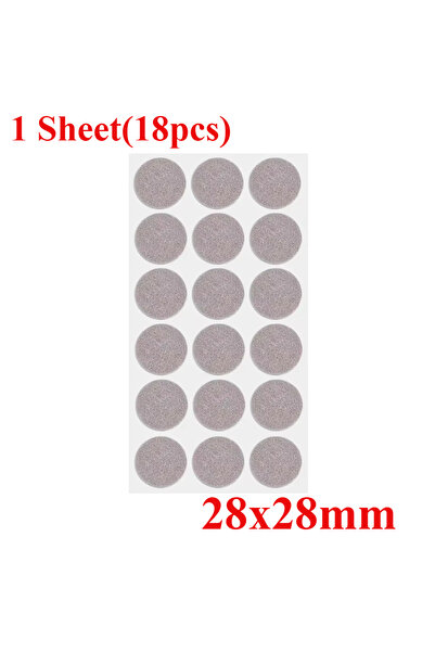 Choice (18pcs)1 Sheet Roud Gy 180/18Pcs Felt Pad Sticker Self Adhesive Desk C...