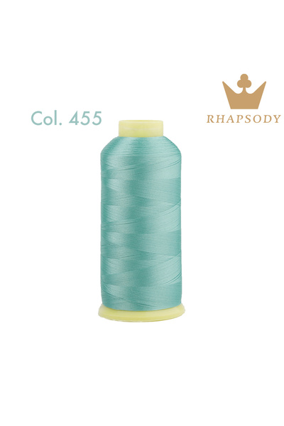 Choice 455 Aqua Green 40WT 120D/2 5000m Polyester Embroidery Thread for Broth...