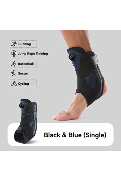 choice2 Black Blue GOBYGO 1Pcs Sport Ankle Protectors Sprain Recovery Protect...