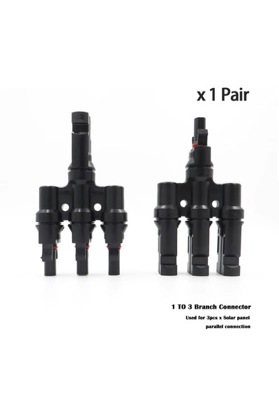 Choice6 1 pairs 3T Solar PV Connector Y Type T Type Parallel Connection Solar...