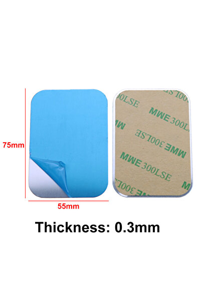 Choice 75x55x0.3mm JCD 10pcs Silver Magnetic Metal Plate For Magnetic Car Pho...