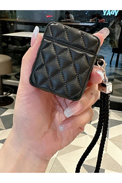 Choice for airpods 4 black Fashionable High-End Leather PU Earphone Cover For...