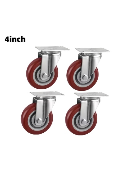 Choice 4pcs 4inch Universal 4Pcs 4 inch/3inch Caster Wheel Heavy Universal 36...