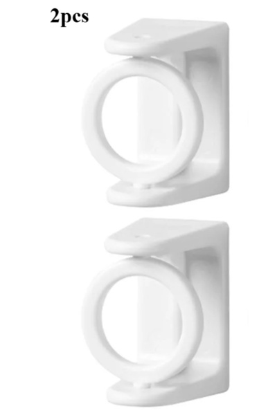 choice2 White 2pcs 360° Rotatable Retractable Pole Fixator for Non-drilling S...